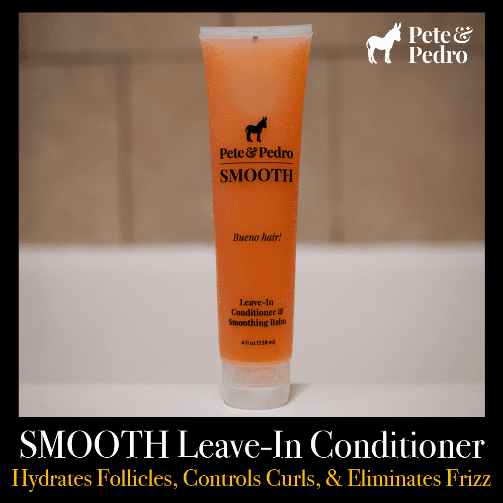 Pete & Pedro SMOOTH Leave-In Hair Conditioner Strengthen Hydrate Dry Hair, 4 oz.