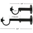 thumbnail image 4 of Urbanest Adjustable Curtain Rod Bracket, 1 1/8"-1 1/4", Black, 4 of 6