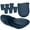 Dark Blue, variant on XmhyTop-A 18-Piece Dinner Plate Set - Dinnerware Sets for Family Meals, Kitchen Dishes Set with Wheat Straw Material, Service for 6,Yellow+Orange+Pink