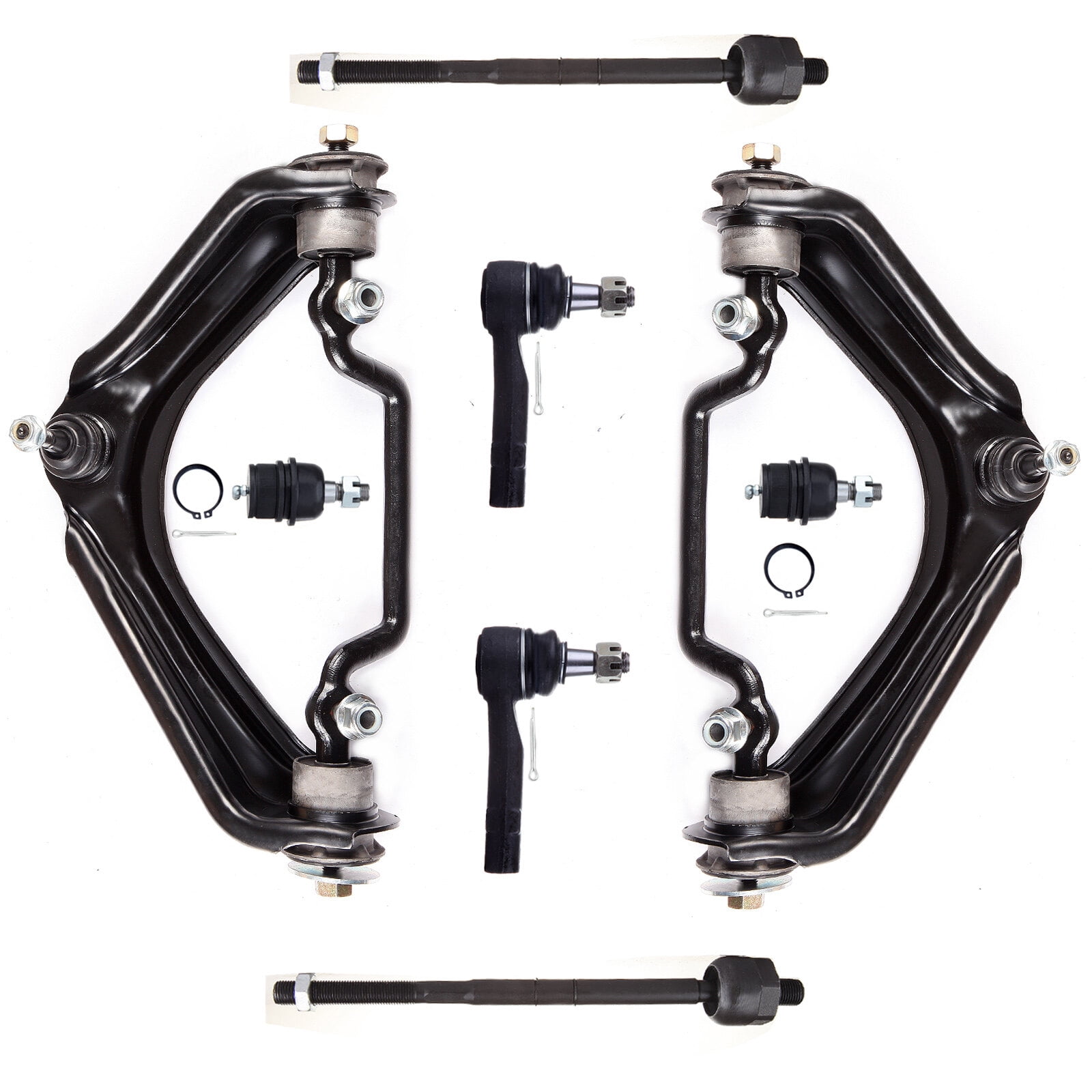 ECCPP - 8PCS Front Suspension Kit For 2003-2005 For Ford Explorer 2002 2004-2005 For Mercury Mountaineer Upper Control Arm And Ball Joint Outer Tie Rod End Inner Tie Rod End Lower Ball Joint