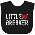 thumbnail image 3 of Inktastic Little Heartbreaker with Arrow Boys or Girls Baby Bib, 3 of 4
