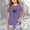 shirts for girls clearance-Purple, variant on Girls Cold Shoulder Print T-Shirt for Ages 3-12 Years Kids Short Sleeve Open Shoulder Graphic Tee Top Trendy Summer Cotton Shirt Fashionable Cut-Out Shoulder Daily Playwear