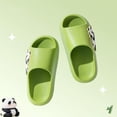 thumbnail image 5 of Quealent Kids Slides for Girls Boys Toddler Cloud Slides Animal Quick Drying Beach Slides Toddler Pool Shower Flip Flops Slippers Green for Size 12.5, 5 of 8