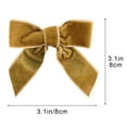 thumbnail image 3 of WEGFTDUOP 6pcs Small Velvet Christmas Bows For Christmas Tree Wreath Gift Wrap Crafts Wedding Party Bows For Snack Bags Baking Candy Bags Home Decoration, 3 of 8