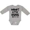 thumbnail image 3 of Inktastic Mama's Little Dude with Arrow Boys Long Sleeve Baby Bodysuit, 3 of 5