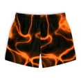 thumbnail image 3 of Orange Lava Swim Trunks For Men, 3 of 6