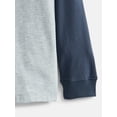 thumbnail image 3 of Wonder Nation Little Boys Colorblock Rugby Polo Shirt with Long Sleeves, Sizes 4-10, 3 of 3