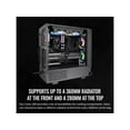 thumbnail image 4 of Thermaltake Ceres 300 Black Mid Tower E-ATX Computer Case With Tempered Glass Side Panel; 2xCT140 ARGB Fan Preinstalled; Rotational PCIe Slots & GPU Holder; CA-1Y2-00M1WN-00, 4 of 5