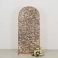 thumbnail image 5 of BalsaCircle 6 ft Blush Fitted Sparkly Big Payette Sequin Round Top Wedding Arch Backdrop Stand Cover Party Events Decorations, 5 of 8