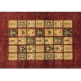 thumbnail image 1 of Ahgly Company Indoor Rectangle Abstract Brown Modern Area Rugs, 7' x 10', 1 of 4