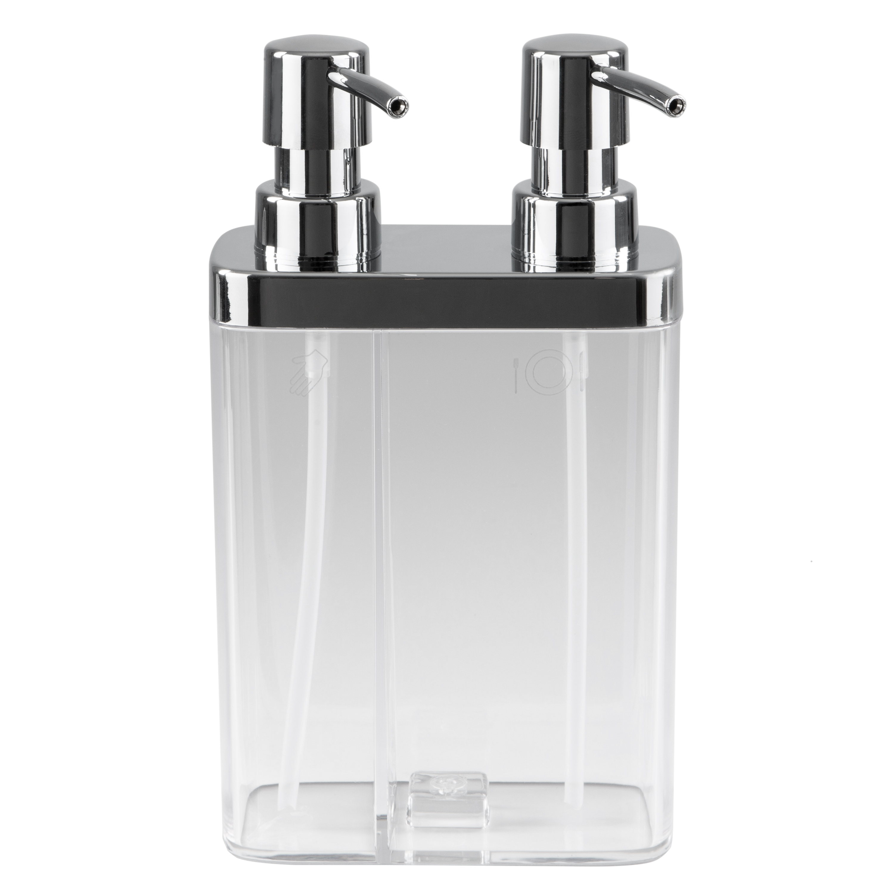 Kitchen Details Dual Pump Soap & Lotion Dispenser in Clear ...