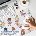 thumbnail image 4 of Long Mouse Pads for Desk,Ballet Dancer Princess Pattern Desk Mats on Top Of Desks, Desk Mouse Pad Extra Large with 3mm Non-Slip Base and Stitched Edge for Gaming,Office,Work,Home 31.5"x11.8", 4 of 6