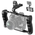 thumbnail image 1 of NEEWER Universal Camera Cage with Top Handle & Cold Shoe Monitor Mount, Arca Type Camera Gimbal Stabilizer Video Rig, Dual Handgrips & 3/8" for ARRI C, 1 of 8