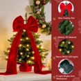 thumbnail image 2 of Batería LED Tree Topper Joiedomi de 24 pulgadas con lazo de terciopelo preiluminada, 2 of 8