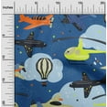 thumbnail image 2 of oneOone Cotton Flex Navy Blue Fabric Airplane Nursery Kids Diy Clothing Quilting Fabric Print Fabric By Yard 40 Inch Wide, 2 of 6