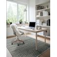 thumbnail image 5 of Unique Loom Chindi Chevron Collection Area Rug - Claire (4' 1" x 6' 1" Rectangle Black and White), 5 of 7