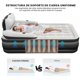 thumbnail image 5 of HEEDU Colchón de Aire Inflable con Cabecero, Bomba de Aire Eléctrica Inalámbrica, 2 Almohada Inflable, Inflado Rápido Automático, Cama Inflable Q, 5 of 7
