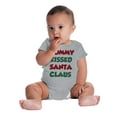 thumbnail image 4 of Christmas Mommy Kissed Santa Claus Romper Boys or Girls Infant Baby Brisco Brands 12M, 4 of 6