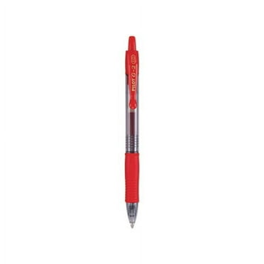 G2 Premium Retractable Gel Pen 1mm, Red Ink, Smoke Barrel, Dozen
