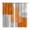 Orange, variant on Curtains 63 Inch Length 2 Panels, Orange Abstract Grommets Window Treatment Curtain, Grey Geometric Oil Painting Vintage Gradient Thermal Curtains Drapes for Living Room/Bathroom
