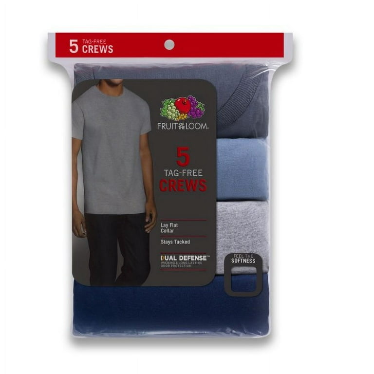 Fruit of the Loom Men's 2XL Dual Defense Short Sleeve Crew T