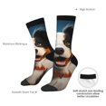 thumbnail image 4 of Balery Playful Smile Cute Dog Pattern Crew Socks Unisex– Soft & Breathable Socks for Men & Women, One-Size Fits Most (US 5-11), Comfortable & Durable for Daily Wear, 4 of 6