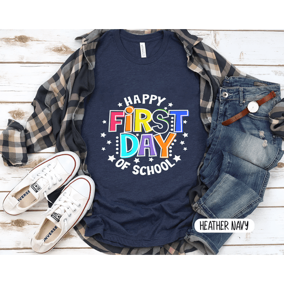 Groovy First Day of School Vintage T-Shirt, Gift for Back To School