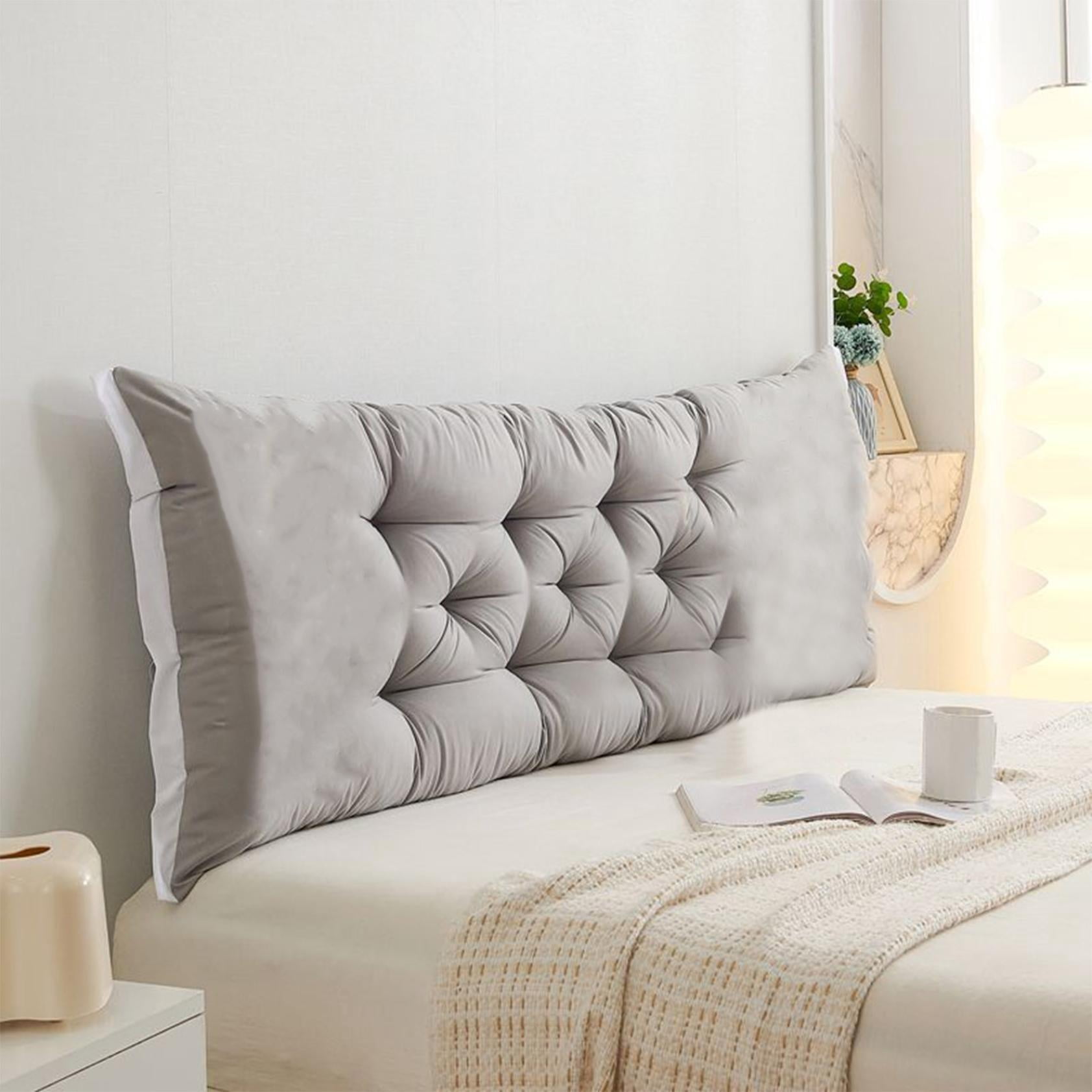 Clearance! Headboard Pillow Upholstered Wall Mounted Headboard Dorm Bed Large Bolster Headboard Positioning Support Reading Pillow Cushion 20"x47" C