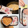 thumbnail image 5 of Yayeee Oven Mitts and Pot Holder Set of 2 Heat Resistant Kitchen Gloves Baking Hot Pad, Retro Starfish, 5 of 5
