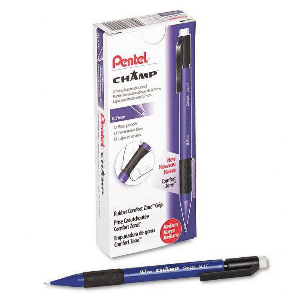 Pentel : Champ Automatic Pencil, 0.70 mm, Blue Barrel, Dozen -:- Sold as 2 Packs of - 12 - / - Total of 24 Each