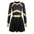 thumbnail image 3 of Kaerm Girls Sparkle Long Sleeve Cheerleading Dance Dresses Halloween Fancy Party Dress Up Black 12, 3 of 7