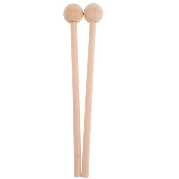 2 uds palos de percusión de madera martillo Glockenspiel de 12,18 pulgadas mazos de xilófono palos mazo de tambor Glockenspiel mazos Orff para campanas de tambores de xilófono