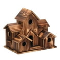 thumbnail image 7 of Bird'S Nest Creative Rural Outdoor Parrot Bird'S Nest Villa Type Bird Feeder Wooden Crafts, 7 of 7