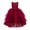 Wine Red, variant on IBTOM CASTLE Toddler Kids Girls Flower Dress Formal Princess Puffy Tulle Dresses Bridesmaid Wedding Communion Birthday Party Pageant Maxi Prom Gown for Child 4-5 Years Light Blue