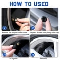 thumbnail image 4 of SUTENGDA 4 Pieces Bling Valve Stem Caps Crystal Rhinestone Car Tire Caps Covers Chrome Attractive Dustproof Accessories for Car Vehicle Auto Black, 4 of 7