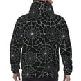 thumbnail image 5 of Bingfone Spider Web Black Men'S Drawstring Hoodie Long Sleeve Pocket Sweatshirts-Xx-Large, 5 of 9