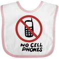 thumbnail image 3 of Inktastic No Phones Boys or Girls Baby Bib, 3 of 4