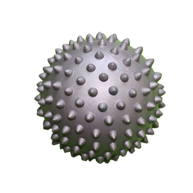 Bola de masaje dura con punta de PVC de 7,5 cm, punto de disparo, deporte, mano, pie, dolor, fascitis, aliviador, gris YUNYI BRAND Deportes