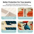 thumbnail image 3 of Woodpecker Travel Portable Square Jewelry Box Earring Necklace Bracelet Holder Organizer Display Case Stand Decorative Box Storage Box, 3 of 6