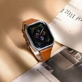 thumbnail image 3 of Slim Leather Band Compatible with Apple Watch Band 40mm 38mm 41mm 42mm 44mm 45mm 49mm Women, Top Grain Genuine Leather Strap Thin Watch Wristband for iWatch Series 9 8 7 6 5 4 3 2 1 SE Ultra 2, 3 of 8