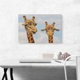 thumbnail image 2 of ARTCANVAS Giraffe Safari Zoo decor Canvas Art Print - Size: 26" x 18" (0.75" Deep), 2 of 9