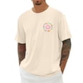 thumbnail image 3 of Telankuip Awareness Graphic T Shirts for Unisex Casual and Comfortable Casual Crewneck Short Sleeve Graphic Tee for Adult Support Lightweight Comfy Summer Workout T-Shirt Top Beige XXXXXXL, 3 of 6