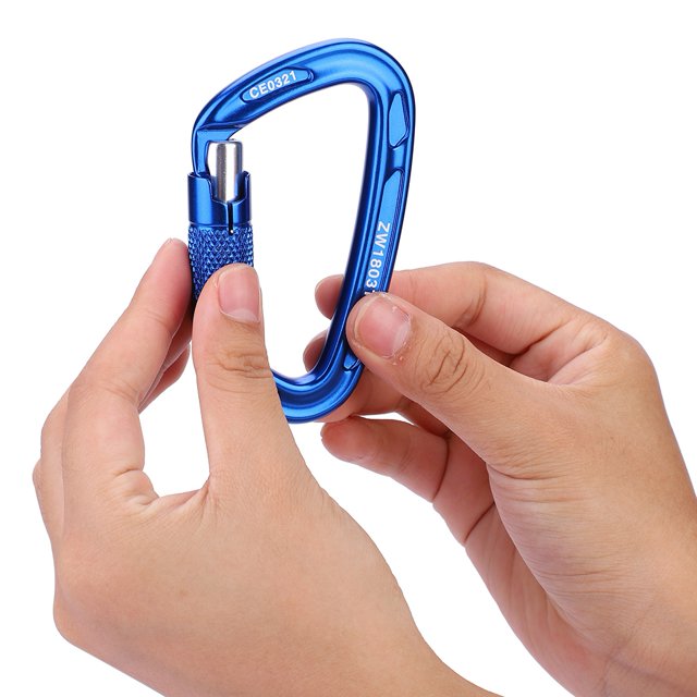 Safety Lock, Carabiner, Portable Climbing Carabiner for Outdoor Climbing Rescue