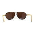 thumbnail image 4 of Mens Bamboo Arm Plastic Racer Sunglasses Tortoise Brown, 4 of 4