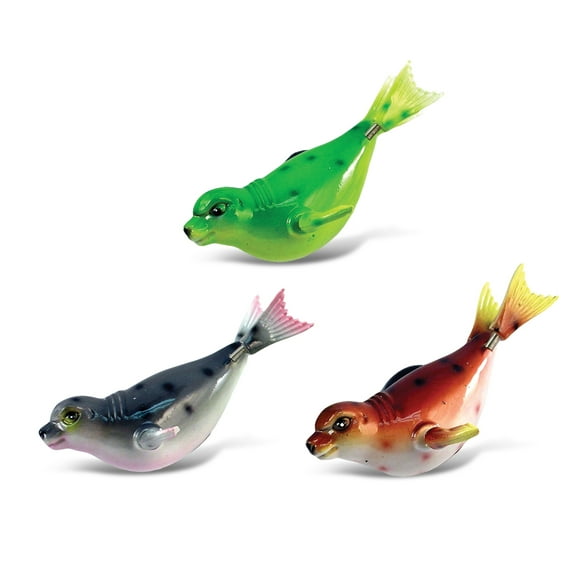 CoTa Global Seal Refrigerator Bobble Magnets Set of 3 - Assorted Color Fun Cute Sea Life Animal Bobble Head Magnets For Kitchen Fridge, Home Decor, Lockers, and Cool Office Decorative Novelty - 3 Pack
