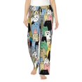 thumbnail image 1 of Fotbe Different Cats Pantalones de Pijama para Mujer, Pantalones de Dormir, Pantalones Pj con Cordón y Bolsillos-Large, 1 of 6