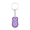 Lilac Purple, variant on 1 Pack 3.8cm 3D Printed Eco-Friendly PLA Easter Bunny Fidget Keychain, Bag Charm with Sturdy Metal Split Ring