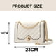 thumbnail image 2 of Bolso bandolera para mujer, bolso pequeño, bandolera de piel sintética, cartera, bolso de noche, cinturón acolchado, 2 of 5