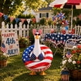 thumbnail image 3 of Ouuluon 4th of July Porch Goose Outfits Patriotic Easy Wear Porch Outfit, 23 inch USA Flag Themed Decor Costume for Yard Garden Independence Day, 3 of 6