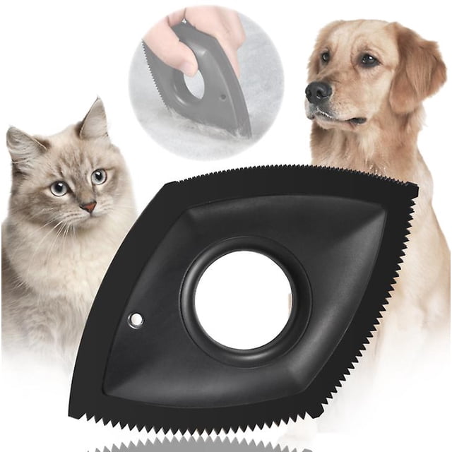 Mini cepillo quitapelos para mascotas, negro